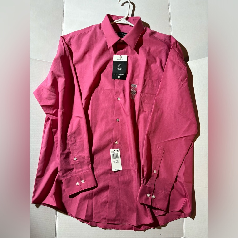 Van Heusen Bold Pink Dress Shirt